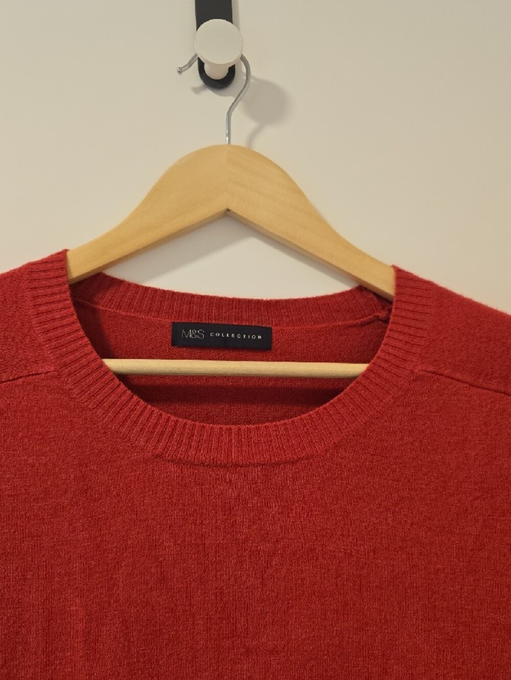M&S Collection Red Crewneck Sweater - Picture 5 of 9